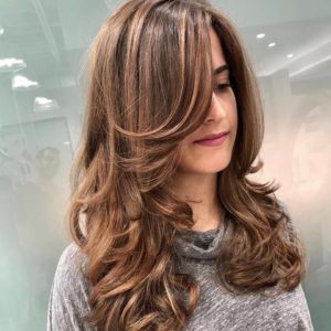 hairstyle with long layers monaco salon tampa