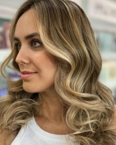 fresh haircut and color for fall