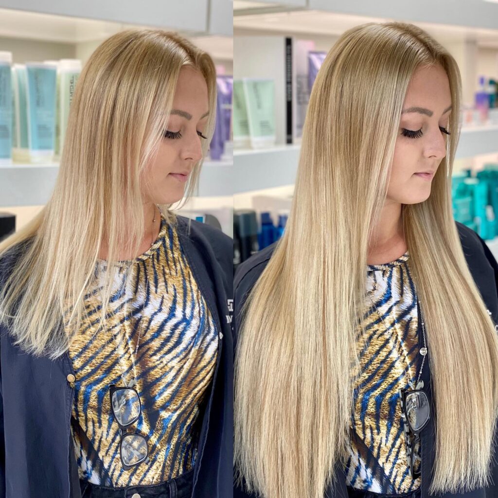 gorgeous hand tied extensions straight monaco salon tampa