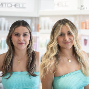 blonde highlights monaco salon