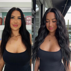 natural beaded row at monaco salon hand tied wefts